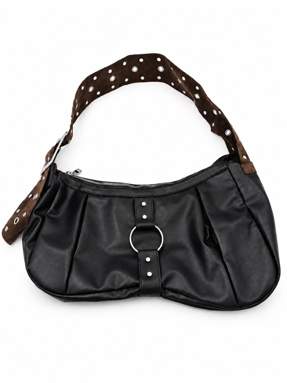 Dolls Kill Extra Sass Black Vegan Leather Shoulder Bag Y2K Goth Whimsigoth Ne